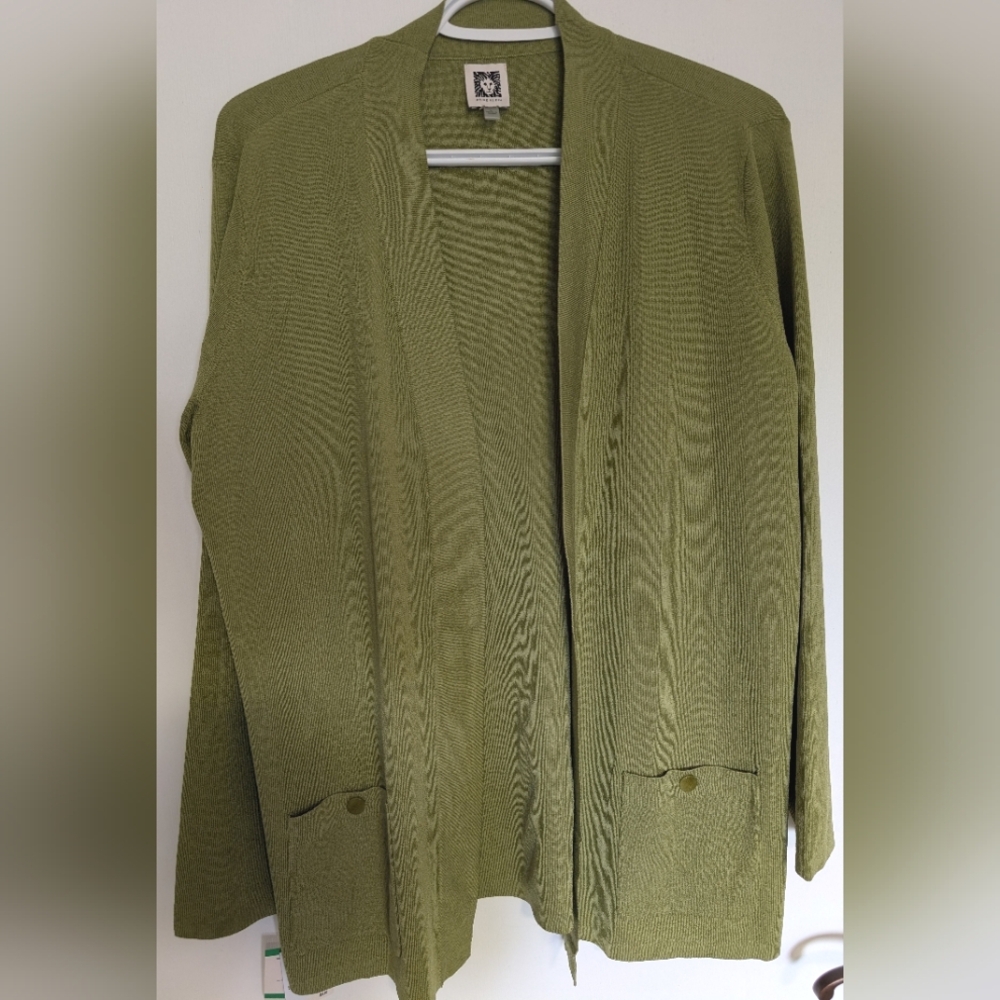 Leafy Green Anne Klein Cardigan